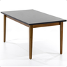mesa de jantar retangular luiza 160x90cm preto 4