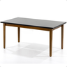 mesa de jantar retangular luiza 160x90cm preto 6