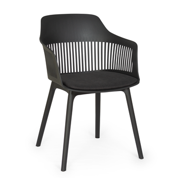 cadeira estofada de jantar marcela preto magazine decor 2