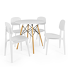 mesa eiffel branca 80cm com 4 cadeiras italia magazine decor 3