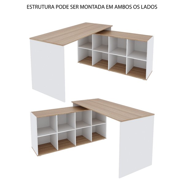 escrivaninha em l barcelona com nichos magazine decor 3