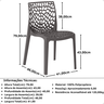 cadeira de jantar gruvyer em polipropileno para sala e cozinhas 11