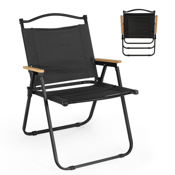 cadeira dobravel de praia e acampamento ultra leve em tecido e metal preto magazine decor 2