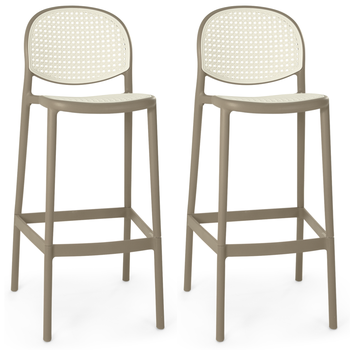 kit banqueta alta roma com encosto cinza magazine decor 1