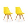 conjunto 02 cadeiras eames wood leda design 2