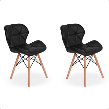 kit 02 cadeiras charles eames eiffel slim wood estofada magazine decor 5