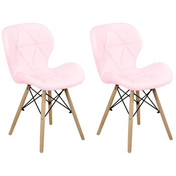 kit cadeira de jantar eiffel slim wood rosa claro magazine decor 2