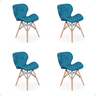 kit 4 cadeira de jantar estofada slim wood magazine decor 7