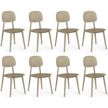 kit 8 cadeiras de jantar italia nude magazine decor