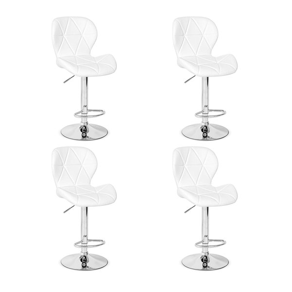 kit 4 banqueta alta slim base giratoria com regulagem de altura magazine decor 3
