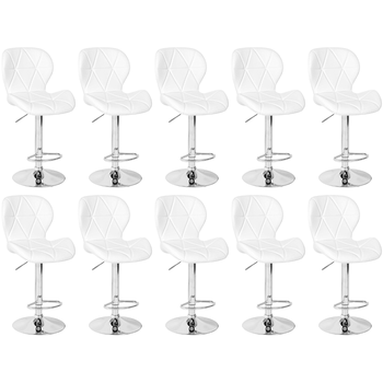 kit 10 banqueta alta slim base giratoria com regulagem de altura magazine decor 3