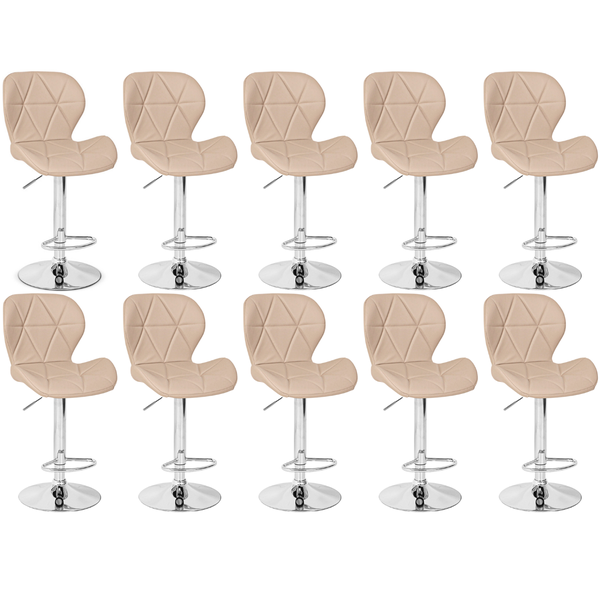 kit 10 banqueta alta slim base giratoria com regulagem de altura magazine decor 5