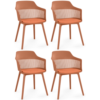 kit 4 cadeiras de jantar estofada marcela magazine decor 2