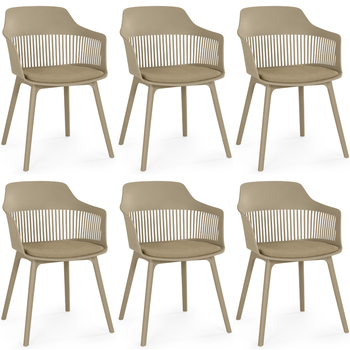 kit 6 cadeiras de jantar estofada marcela magazine decor 1