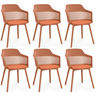 kit 6 cadeiras de jantar estofada marcela magazine decor 2