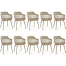 kit 10 cadeiras de jantar estofada marcela magazine decor 1