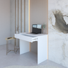 mesa escrivaninha office compacta com 1 gaveta branca magazine decor 3