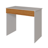mesa escrivaninha office compacta com 1 gaveta branco natural magazine decor 1