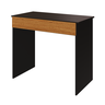 mesa escrivaninha office compacta com 1 gaveta preta natural magazine decor 1