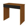 mesa escrivaninha office compacta com 1 gaveta natural e preto 1