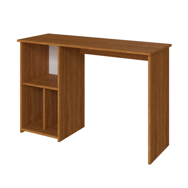 mesa escrivaninha home office com 3 nichos natural 1