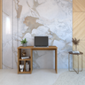 mesa escrivaninha home office com 3 nichos natural 1