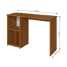mesa escrivaninha home office com 3 nichos natural 2