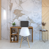 mesa escrivaninha home office com 3 nichos natural 3