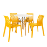 mesa de jantar redonda eiffel 90cm com 4 cadeiras gruvyer magazine decor 2