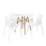 mesa de jantar redonda eiffel 90cm com 4 cadeiras gruvyer magazine decor 3