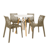 mesa de jantar redonda eiffel 90cm com 4 cadeiras gruvyer magazine decor 6