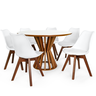 mesa cecilia branca com 6 cadeiras leda v 3