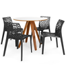 mesa tai branca 90cm com 4 cadeiras gruvyer 1