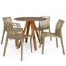 mesa tai natural 90cm com 4 cadeiras gruvyer 5