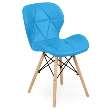cadeira de jantar estofada eiffel slim wood azul magazine decor 2