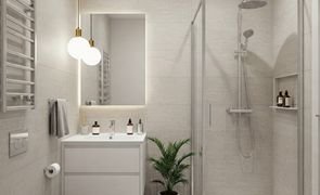 banheiro pequeno com cores claras e modernas dando sensacao de espaco maior magazine decor