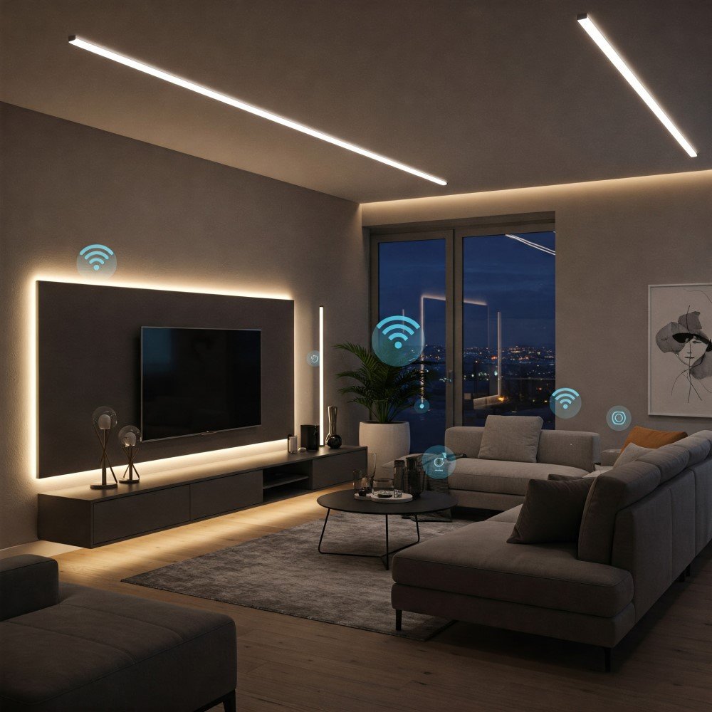casa inteligente com luzes inteligentes eletrodomesticos assistentes virtuais e cortinas magazine decor