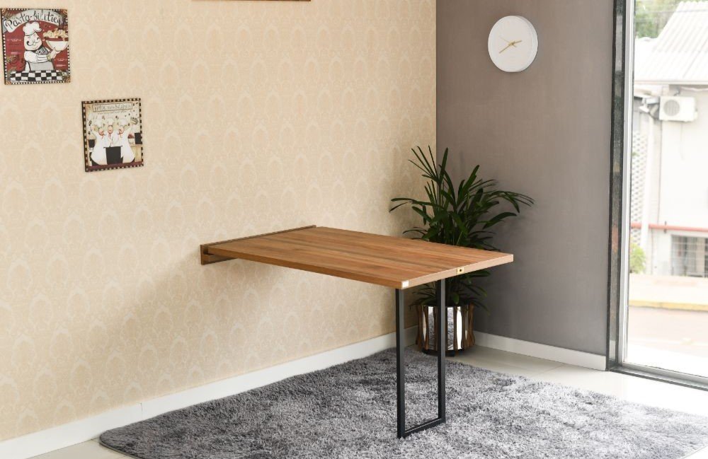 mesa dobravel retratil 120x75 cor natural magazine decor
