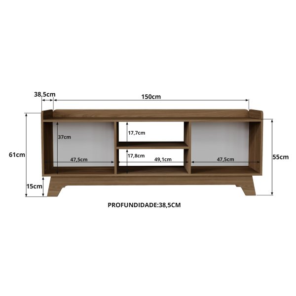rack para tv ate 65 com 2 portas 150cm john naturalbranco magazine decor 4