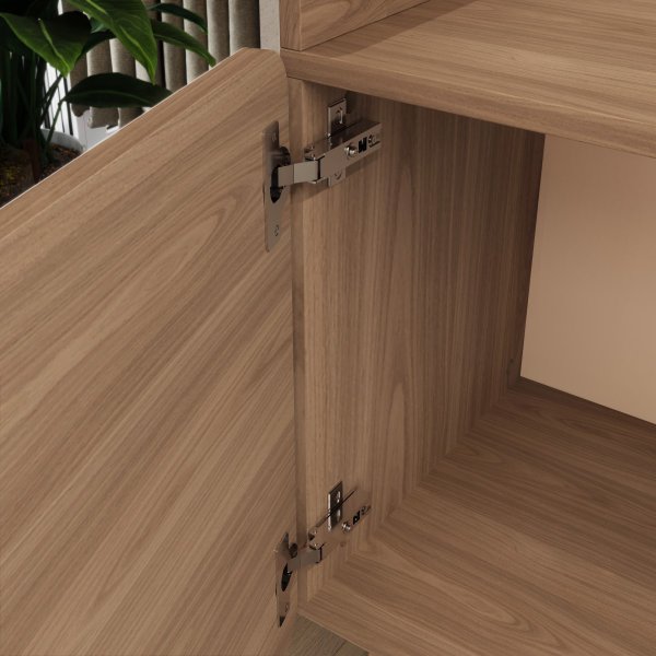 rack para tv ate 75 com 3 portas 200cm john natural magazine decor 1