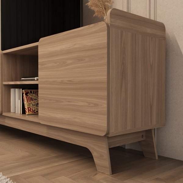 rack para tv ate 75 com 3 portas 200cm john natural magazine decor 8