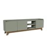 rack para tv ate 75 com 3 portas 200cm john verde magazine decor 2