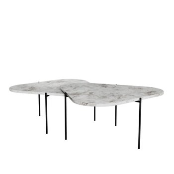 kit 2 mesa de centro para salas 65cm palheta branco magazine decor 2