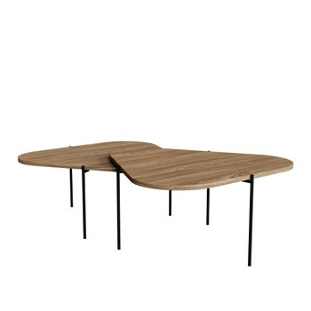 kit 2 mesa de centro para salas 65cm palheta natural magazine decor 2