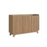 balcao buffet 3 portas 150cm john natural magazine decor 2