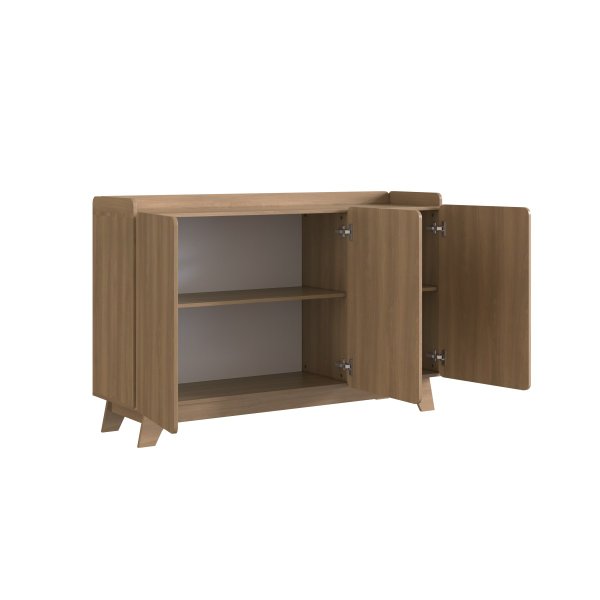 balcao buffet 3 portas 150cm john natural magazine decor 5