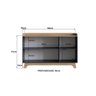 balcao buffet 3 portas 150cm john preto magazine decor 4