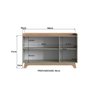balcao buffet 3 portas 150cm john verde magazine decor 4