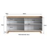 balcao buffet 4 portas 200cm john branco magazine decor 4
