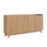 balcao buffet 4 portas 200cm john natural magazine decor 2